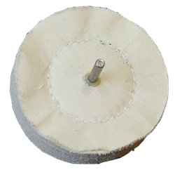 BRUNOK 100  MM M/AKSEL (FORPOLERING) 6 MM AKSEL